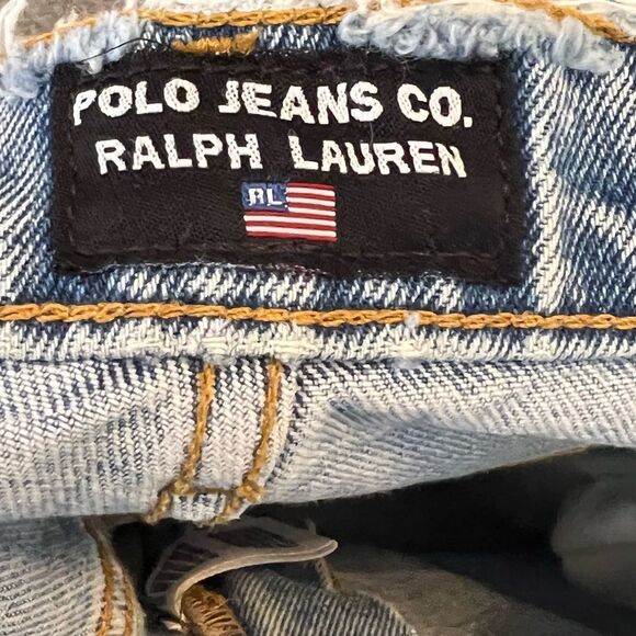 Vintage Polo Jeans Co. Distressed Worker Strip Pant Jeans - Picture 8 of 9